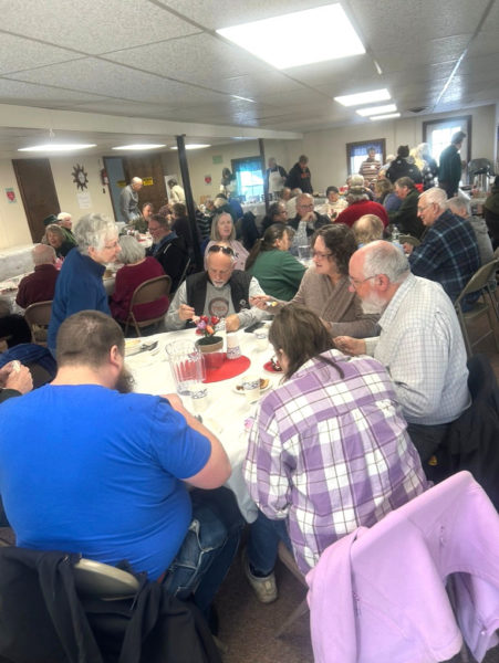 A crowd enjoys the 2025 bipartisan chili lunch. This year's event will be held Saturday, Feb. 7. (Photo courtesy Winslow Myers)