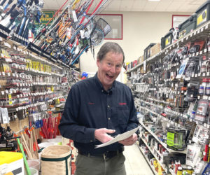 Ames True Value Hardware and Supply owner Wayne Averill stands in an aisle of the Wiscasset store. Averill, who has worked in retail since he was in high school, said he couldnt imagine doing anything else. (Sherwood Olin photo)