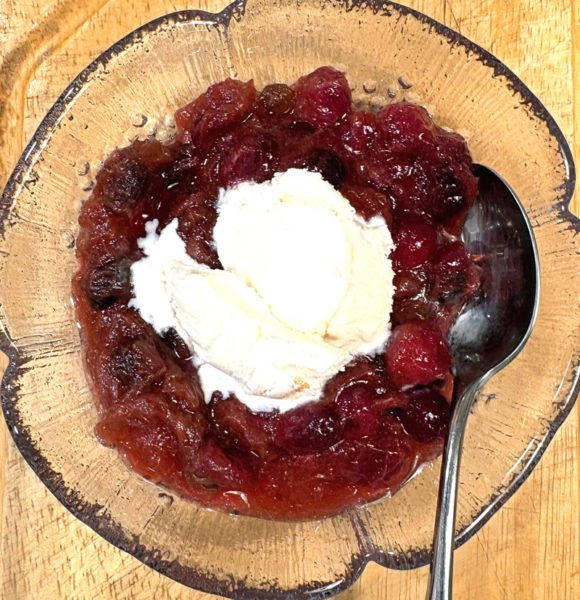 Rhubarb cranberry raisin compote (Photo courtesy I. Winicov Harrington)