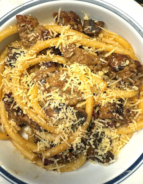 Balsamic matriacini mushrooms (Photo courtesy I. Winicov Harrington)