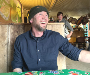Shawn Gallagher, a Whitefield resident who works in Southport, couldnt be happier to have a hand in both communities. Friends told Gallagher about Whitefield long before he moved there and he said he knew he wanted to be a part of the Southport Elementary School virtually from the minute he laid eyes on the place. (Sherwood Olin photo)
