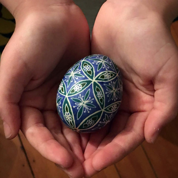 Goose egg decorated by Erica Qualey. (Courtesy photo)