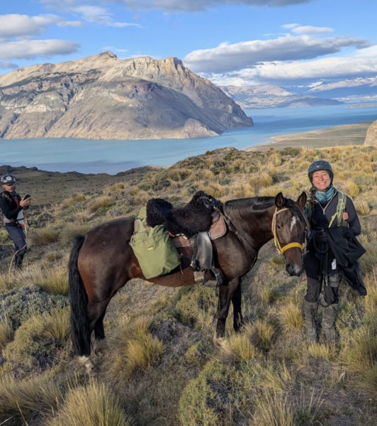 Whitefield resident Jessie Dowling is all smiles during The Gaucho Derby in February. (Photo courtesy Becky Torres)