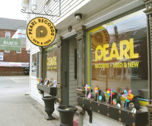 Pearl Records, at 93 Main St. in Damariscotta, will open its doors in May. Owner Sally Delaney said the store will sell a variety of vinyl records, CDs, cassettes, gear for musicians, artwork, and more. (Emily Bracher photo)