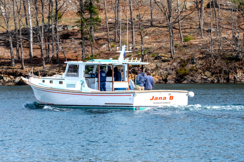 The Jana B plies the waters of The Gut in South Bristol during an initial sea trial on Tuesday, April 21. The vessel passed the formal sea trial the following day. (Bisi Cameron Yee photo)