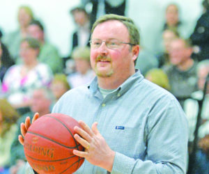 Medomak Vallety Athletic Director Matt Lash received the Maine Interscholastic Athletic Administrator Association's Robert Lahey Athletic Administrator of the Year Award last weekend. (Paula Roberts photo, LCN file)