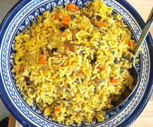 Pistachio pilaf (Photo courtesy I. Winicov Harrington)