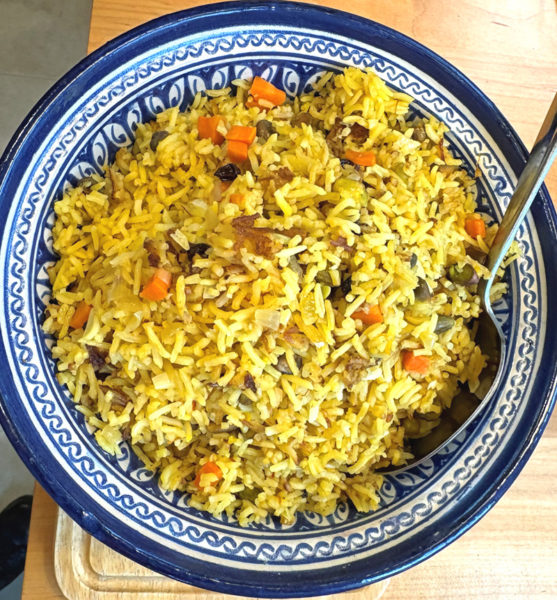 Pistachio pilaf (Photo courtesy I. Winicov Harrington)