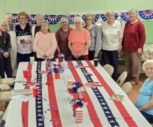 Medomak Valley Senior Citizens gather for a photo during their meeting on May 18. (Photo courtesy Norma Sproul)
