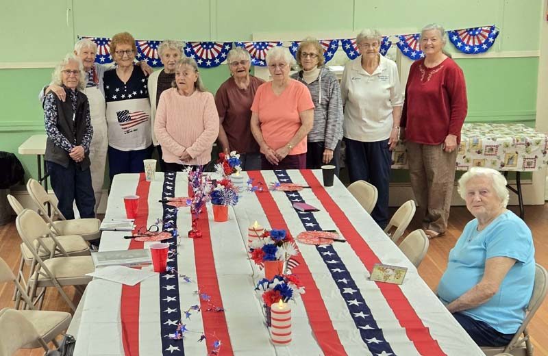 Medomak Valley Senior Citizens gather for a photo during their meeting on May 18. (Photo courtesy Norma Sproul)