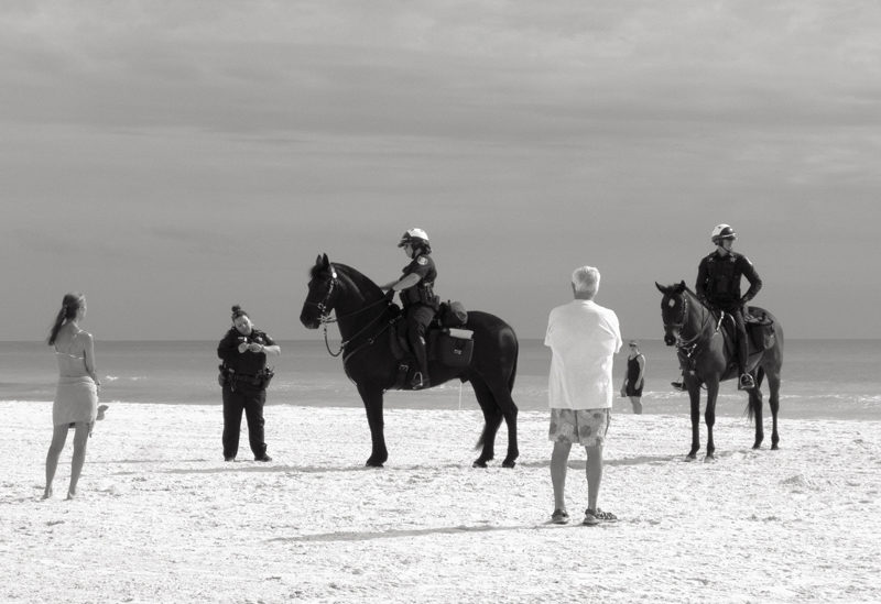 "Horse Patrol II," by Cordelia Edwards (Courtesy photo)