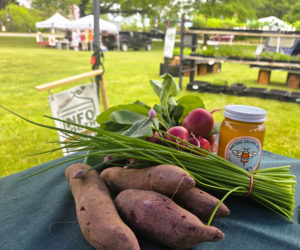A sampling of items that can be purchased with the Maine Senior FarmShare program. (Photo courtesy Healthy Lincoln County)