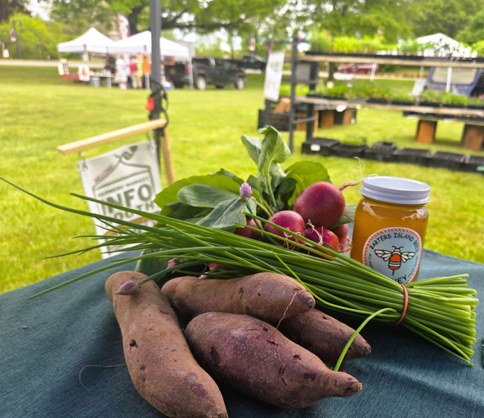 A sampling of items that can be purchased with the Maine Senior FarmShare program. (Photo courtesy Healthy Lincoln County)