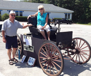 The inaugural Olde Bristol Days Williams-Fossett Vintage Car Show first place trophy winners pose with their rare 1909 Sears kit car in 2012. The family-friendly show will return Saturday, Aug. 8. (Photo courtesy Jeff Friedman)
