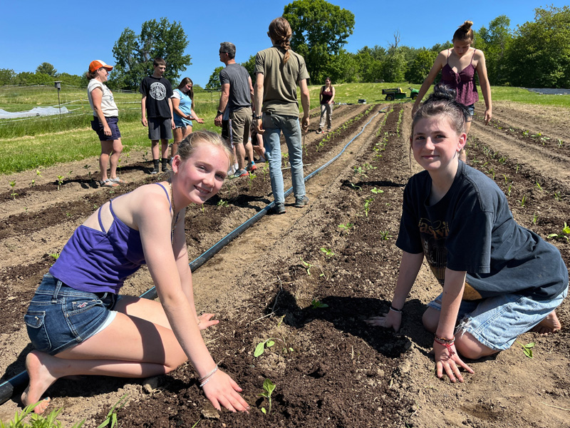 GSB Students Help at Twin Villages Foodbank Farm