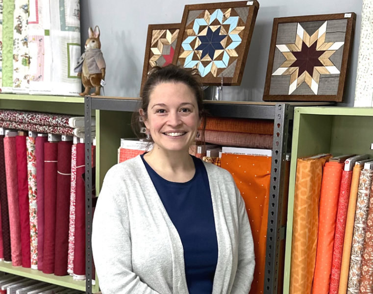 Jenna Guest, of Carpenter Quilts in Damariscotta, will host two events at the Old Bristol Historical Society's campus over the summer. (Courtesy photo)